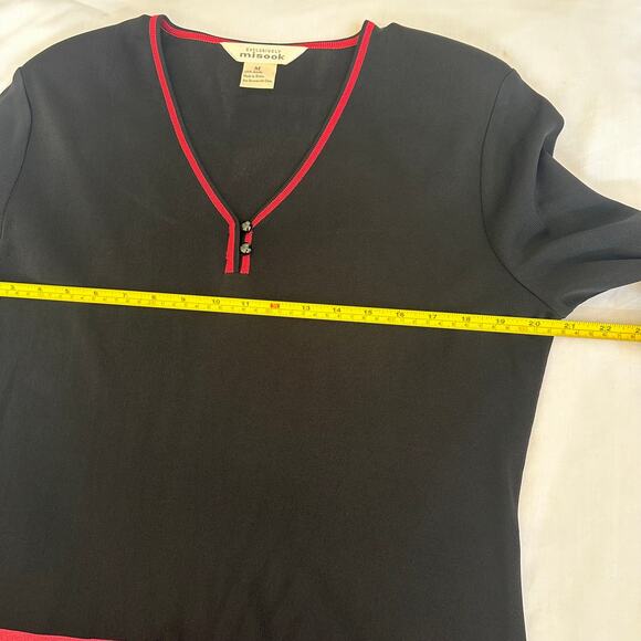 Exclusively Misook Set of two Top Long Sleeves Sweater Colorblock Women's Sz M - Picture 8 of 13